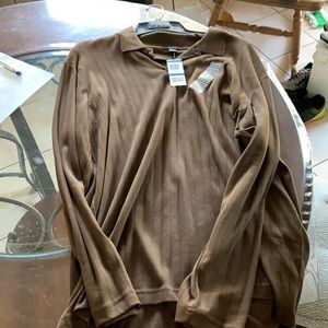 Men’s Alfani XL long sleeve shirt brown